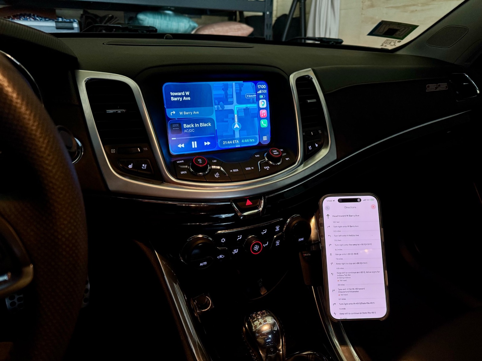 CarPlay active on factory display