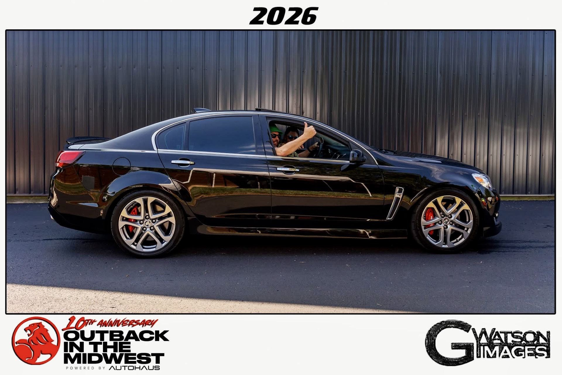 2017 Chevy SS branded for the 10th Anniversary Outback in the Midwest at Indianapolis Motor Speedway