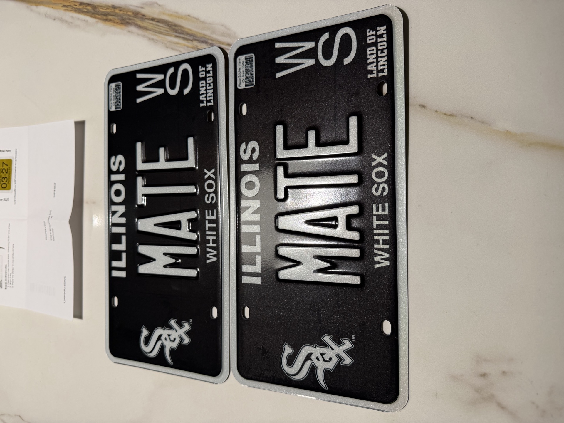 Both MATE plates fresh out of the box