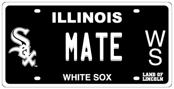 MATE — Illinois White Sox custom plate